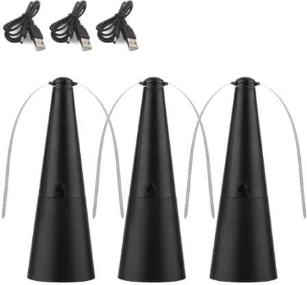 Qidures 3Pcs Ventilateurs Anti Mouches pour Table, Ventilateur AntiMouches