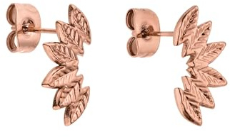 Purelei Leaf Ohrringe – wasserfest | Ohrstecker mit Blätter-Design aus Edelstahl | 14K Vergoldung, Silber & 18K Rosévergoldung | Natürliche, elegante Ohrringe