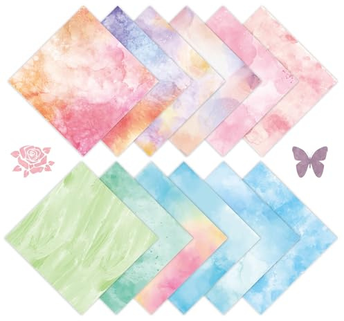 36 Blatt Scrapbook Papier Set Motivpapier Bastelpapier | Geeignet für Scrapbooking, DIY Journaling und Dekoration. Vielseitiges Designpapier und Geschenkidee für Bastelfreunde