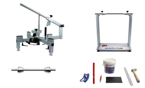 MAX2H® Reifenmontiergerät MG-2 Set mit Wuchtbock Plus für Einarmschwingen 42-62 mm (Klebegewichte schwarz)