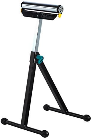 wolfcraft Roller Trestle I 6119973 I Practical Extension for Sawing Tables and workbenches