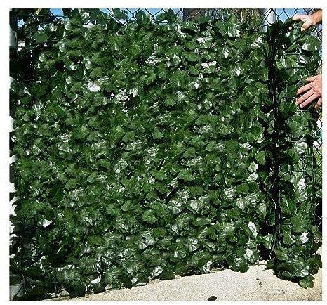 Best Artificial English Ivy Leaf Screening Roll 3m x 1m Privacy Hedging Wall Landscaping Garden Fence **UV Fade Protected** (Two 0.5m Rolls)