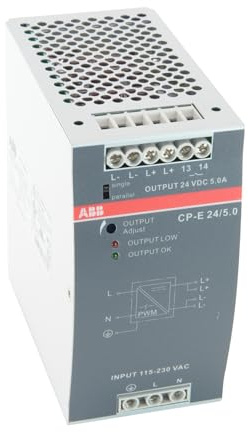 ABB 1SVR427034R0000 Power Supply, 90 - 132 VAC, 180 - 264 VAC/210 - 375 VDC Input