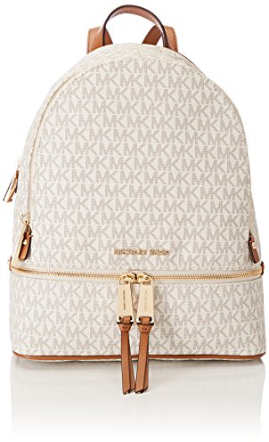 Michael Kors Damen Rhea Zip Handtasche, Weiß (Vanilla), 12.7x31.8x24.1 centimeters (W x H L) EU