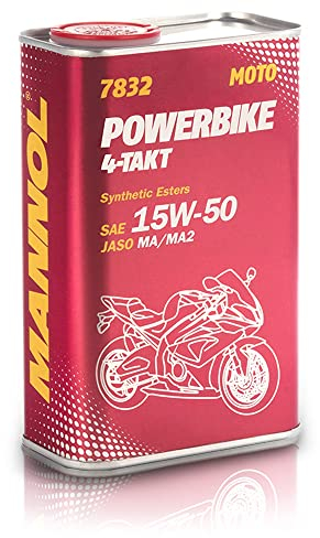 1L Mannol Powerbike Motoröl 15W-50 4-Takt Motorradöl Scooter