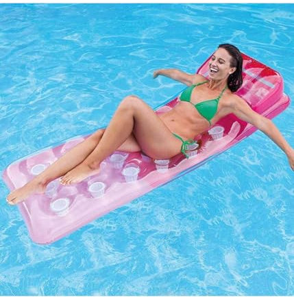 OISE ART STORE Trade Shop - Materassino Isola Gonfiabile con Buchi in PVC Mare Piscina 188 X 71 Cm 3 Colori