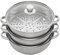 MINUS ONE Cuiseur Vapeur à 3 Niveaux, Cuiseur Vapeur en Acier Inoxydable de 28CM, Compatible avec cuisinière à gaz, Four, Induction, Four électrique à halogène