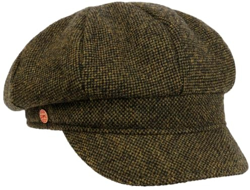 Mayser Coco Tweed Ballonmütze Schirmmütze meliert Damen Herbst Winter