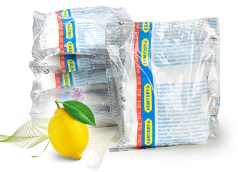 HUMYDRY – 6er-Pack Feuchtigkeitsabsorber à 450 g – Kompatibel mit den Luftentfeuchtern Premium 450, Smart und Premium Plus – Duftnoten Lavendel oder Zitrone – Für Räume bis zu 15 m²