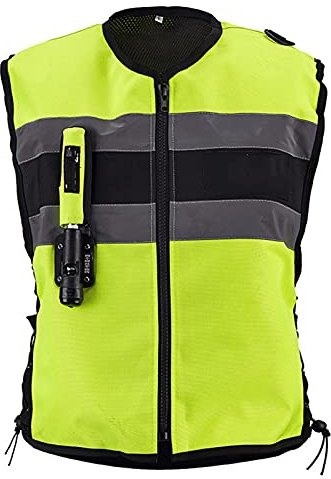 Chaleco De Moto Con Airbag Disparo Mecánico Del Airbag En 0,2 Segundos Tejido 500D, Resistente Al Desgaste Y Transpirable. Chaleco Reflectante Para Motociclismo Y Deportes Ecuestres Equipo de ciclismo
