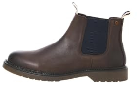 JACK & JONES Jfwleyton Bottes en cuir pour homme Noir, Marron/pierre, 42 EU
