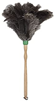 Edredón de plumas de avestruz | modelo Noa | Mide 54 cm | Paquete de 1 pieza | con gancho en el extremo