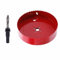 TUNEZ® Sierra perforadora M42 bimetálica con árbol hexagonal y brocas de metal centrado, kit de sierra de corona para madera, metal, yeso y chapa de hierro, tubo de plástico (150 MM)