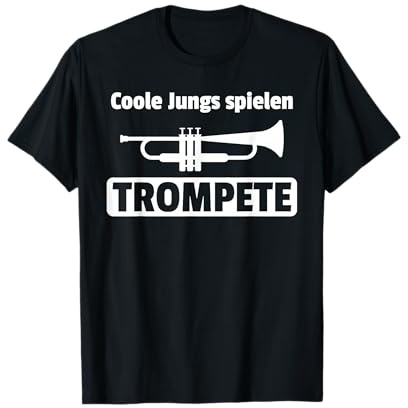 Musik Coole Jungs spielen Trompete Blasinstrument Konzert T-Shirt