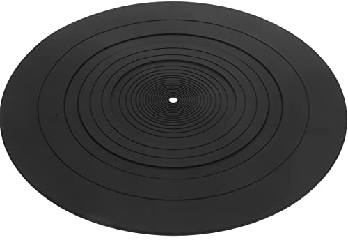 Silikon Plattentellerauflage FüR Plattenspieler - Antistatische Gummimatte Zur Reduzierung Von Vibrationen Und Kratzern 29.5 cm Durchmesser