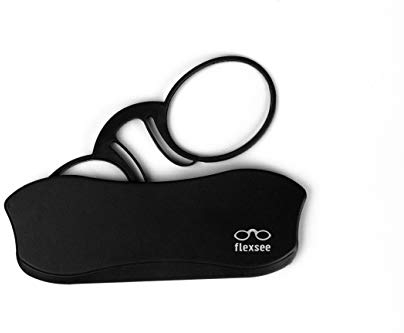 Flexsee Gravity Bügellose Lesebrille für Damen und Herren – 9 Farben / 5 Dioptrien (Schwarz, 2.5, Dioptrien)