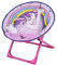 Outplea Licorne Chaise Pliante Enfants de Camping, Siège Lune Pliable de Plage Jardin Exterieur Pique Nique, Rose