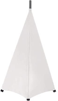 Universal-Lautsprecherständer, dehnbar, höhenverstellbar, flexibel, für Hochzeiten, Weiß, 3 Seiten