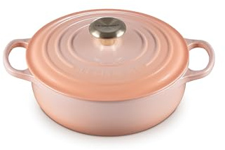 Le Creuset Enameled Cast Iron Signature Round Sauteuse, 3.5qt., Peche