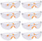 banjiabb 8 Stück Schutzbrille,Arbeitsschutzbrille,Schutzbrillen,Schutzbrille Kinder,schutzbrille arbeitsschutzbrille,Transparent Mit Gummieinsatz An Nase Und Ohren,Für Arbeit Staubdicht Schießsport