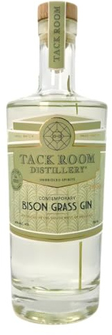 Tack Room Distillery Bison Grass Gin 70cl 40% ABV – Artisan Flavoured Gin with Herbal, Citrus & Floral Notes – Premium Small Batch Gin Gift