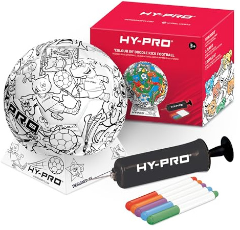 Hy-Pro Doodlekick Colour In Football with Pump Included