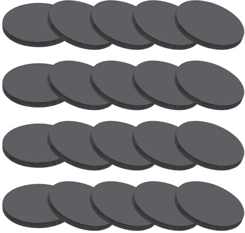 PATIKIL Rondelles en Caoutchouc Solide, 20 Pcs 30mm OD x 3mm Épais Joints Ronds en Caoutchouc pour Joints d'Étanchéité, Rondelles d'Espacement pour l'Artisanat de Joint DIY, Noir