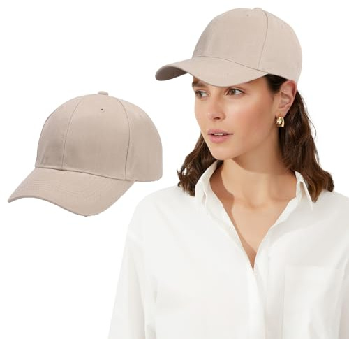 Coubeau Chapeaux pour Femmes Casquettes de Baseball réglables Les chapeauxs de Couleur Unie Peuvent être portés Pendant Le Sport Chapeaux de Sports à Bords