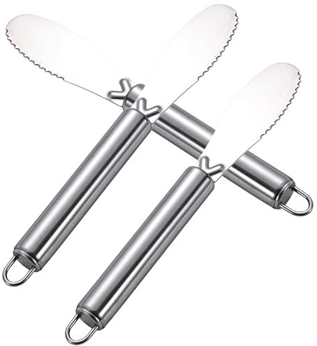 Cabilock Cuchillo De Mantequilla Untador De Sandwich Untador De Queso Rizador De Mantequilla Espátula Para Queso Ideal Para Fiestas y Cena Perfecto