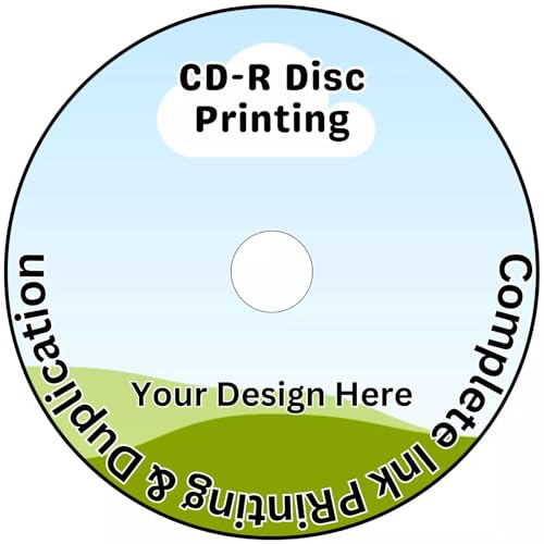 5 dischi CD-R stampati personalizzati | Stampa a getto d'inchiostro e duplicazione a colori