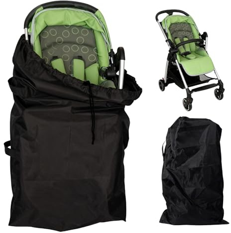 Borsa da Viaggio per Passeggino,Borsa Trasporto Passeggino Impermeabile con Tracolla, Custodia Universale per Carrozzina da Viaggio, Protezione per Aereo e Outdoor - Dimensioni: 114 x 39 x 30 cm.