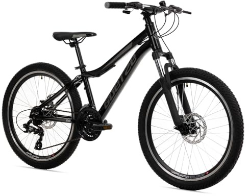 Goetze Define Junior 24 Zoll Kinderfahrrad MTB | 21-Gang Kettenschaltung | Aluminiumrahmen | Federgabel | Scheibenbremsen vorne & hinten | Für Jugendliche 8–14 Jahre | 90% vormontiert