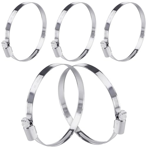Poppstar 5 Fascette stringitubo in acciaio inox 60-80mm con larghezza banda 9mm, qualità W4