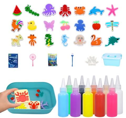 Wassersport – mit 10 Gelen und 12 Formen für Kunstaktivitäten und Bastelarbeiten, Bastelset, für Kinder ab 5 Jahren, Zuhause, Familie, Partys, Klassenzimmer, Geburtstag und Schule