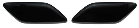 Motenna Främre stötfångare Strålkastare Spolarspraymunstycke Jetskyddslock Compatible With TOYOTA COROLLA E15 2006-2013 85045-12080 85044-12120 8504412120(Black SET)