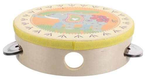 HEALSOPTHY Handklatsch Tamburin für Kinder mit Buntem Design Metall und Stoff Leichtgewichtig zur des Rhythmus Beim Spielen der Montessori Klasse