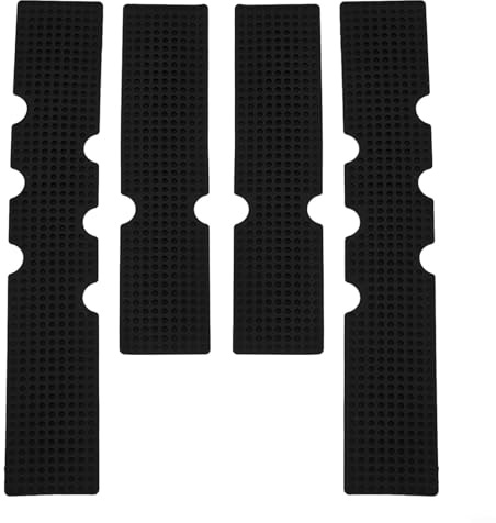 4PCS Bicycle Handlebar Tape Road Bike Anti Shock Silica Gel Pads Efficient Vibration Damping Lightweight Comfortable Riding Gear Black