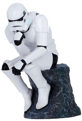 Nemesis Now Stormtrooper The Overthinker | Offizielles Lizenzprodukt von Stormtrooper, The Thinker-inspirierte Pose, handbemaltes Polyresin