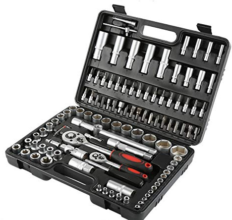 108 tlg，Steckschlüssel，Satz Nußkasten，Ratschen Set Torx，Steckschlüssel-Satz, Stecknuss-Garnitur Socket-Set