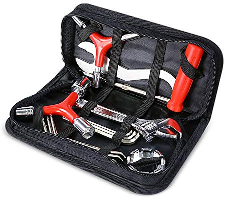 Multifunktionales Fahrrad Werkzeug Kit 13 STK Fahrrad Reparatur Set mit Tragetasche für Alle MTB Rennrad Typ