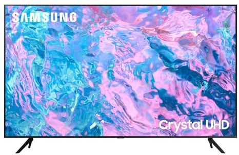 Samsung Crystal UHD UE50CU7190UXZT, Smart TV 50 Serie CU7000, Crystal UHD 4K, BLACK , 2023, DVB-T2