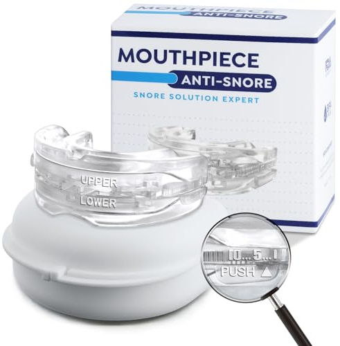 ACWOO Anti Schnarch Mundstück, Schnarchstopper, Effektiv Aufbissschienen, Beißschiene Nacht Gegen Zähneknirschen und Schnarchen für Männer Frauen