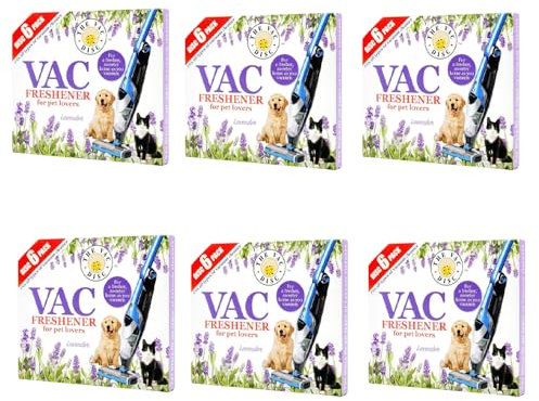 ZOPPER Vacuum Cleaner Freshener 36 - Vac Freshener Lavender for Pet Lovers Scented Air Freshener Discs for Home Office Cleaning - Fits All types of Vacuum Cleaner
