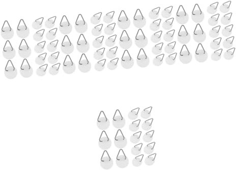 UKCOCO 100stücke Unsichtbare Wandhaken Für Teller Runde Klebehaken Für Küchen Badezimmer Und Schlafzimmer Stabil Und Langlebig Zum Aufhängen Von Geschirr Und Handtüchern