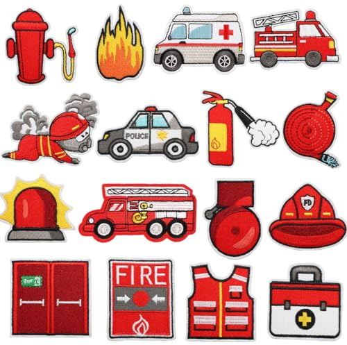 16 Stück Flicken zum Aufbügeln Kinder Patches zum Aufbügeln Set Bügelflicken Junge Mädchen Aufnäher zum Aufbügeln Erwachsene Aufbügelflicken Pflaster Bügelbilder für Textilien Hosen Knie