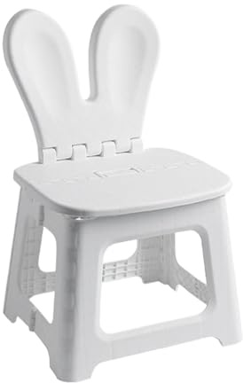 Silla Plegable de Dinosaurio con Bunny - Taburete para niños, Asiento Plegable | Silla de Soporte de Respaldo para niños pequeños, taburetes Que cambian de Zapato para baño, Dormitorio, Viaje, Picnic