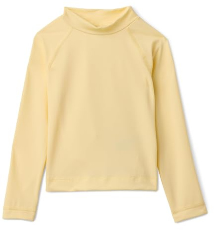 Amazon Essentials T-Shirt Rashguard a Maniche Lunghe da Ragazza, Giallo Chiaro, M