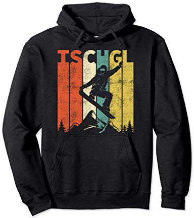 Vintage Ischgl Snowboard Retro Ski Geschenk Pullover Hoodie