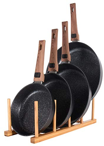 Poêle LÉGENDE Lot de 4-20, 24, 28, 32 cm - Poêle à Frire antiadhésive avec poignée Amovible