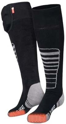 G-HEAT Chaussettes Chauffantes Outdoor V2 – 3 Niveaux de Chauffe | Chauffe sous et sur les orteils, télécommande sans fil, pour ski, randonnée, équitation et activités par temps froid